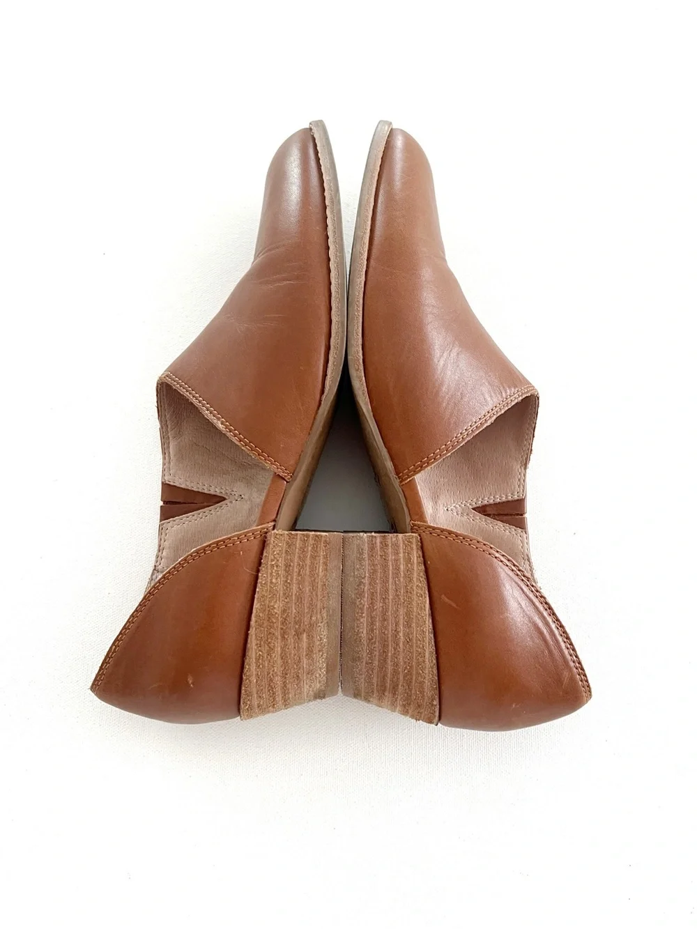 Madewell The Lucie Shoe in Leather English Saddle Size 8.5